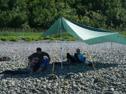 Sheltering from the sun, Glacier Bay, 2006