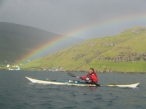 Kayaking under the rainbow