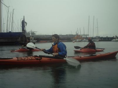 Kayak support crew