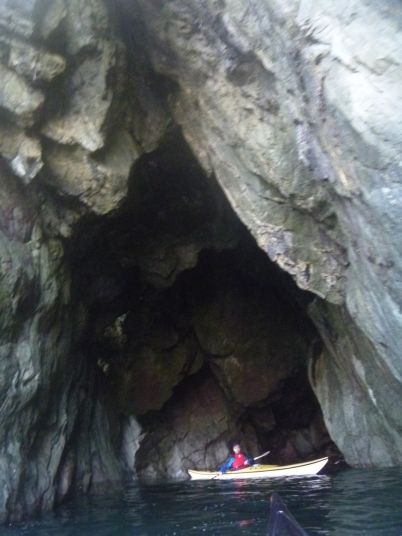 Cave along Bray cliffs